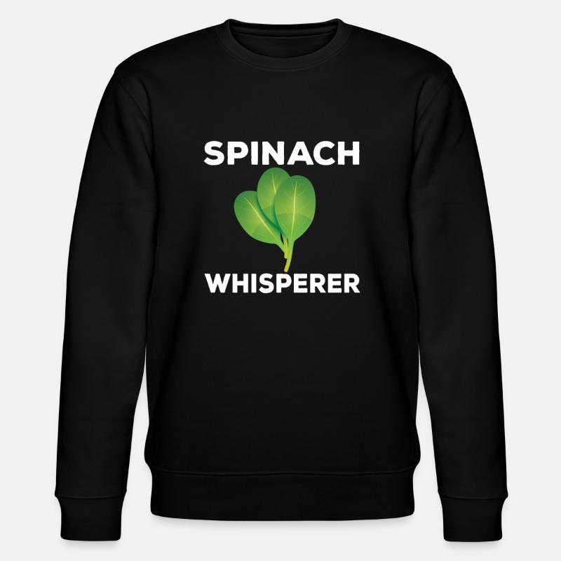 Spinach Whisperer - Stanley/Stella CHANGER Unisex Organic Sweatshirt - black