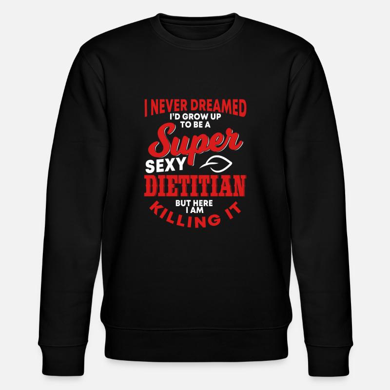 Lustiger Ernährungsberater Spruch - Stanley/Stella Unisex Bio-Sweatshirt CHANGER - Schwarz