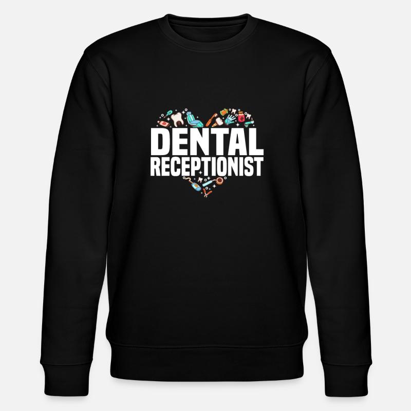 Assistante dentaire coeur - Sweat bio CHANGER Stanley/Stella Unisexe - noir