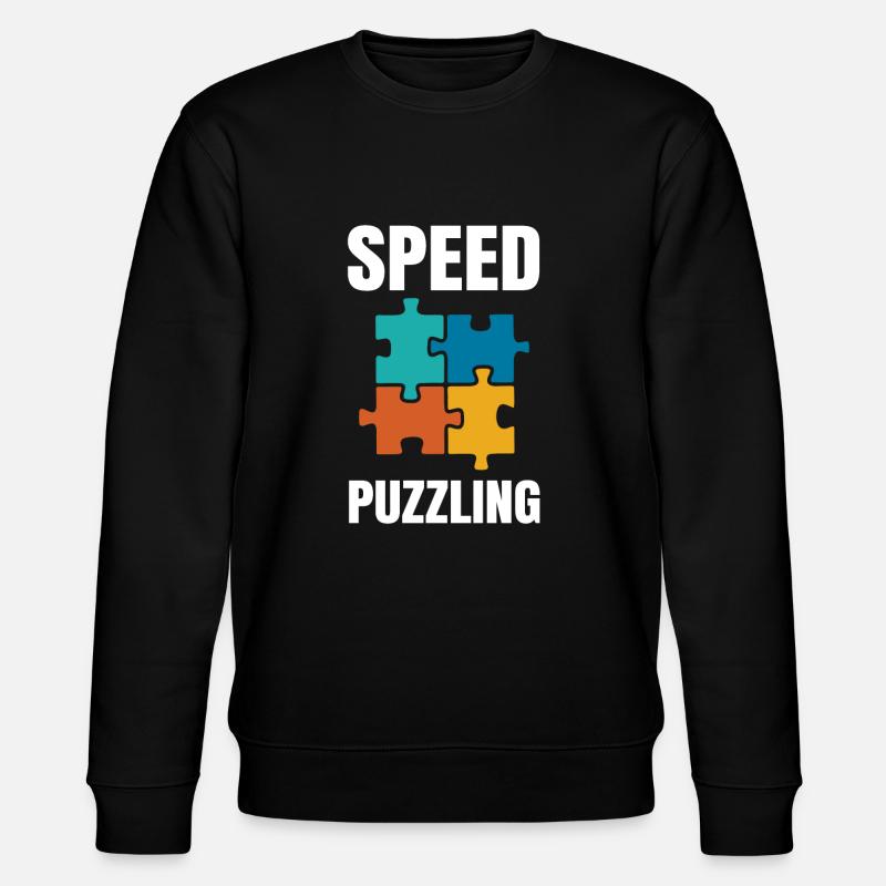 Speed Puzzling - Stanley/Stella Unisex Bio-Sweatshirt CHANGER  - Schwarz