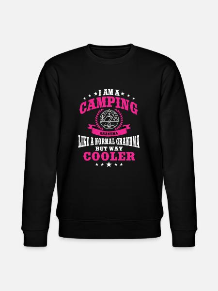 Funny Camping Grandma - Stanley/Stella CHANGER Unisex Organic Sweatshirt - black
