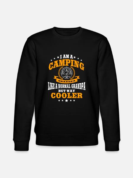 Fun camping grandpa - Stanley/Stella CHANGER Unisex Organic Sweatshirt - black