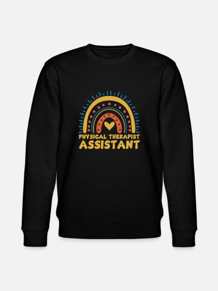 Cute Physiotherapist Assistant Rainbow - Stanley/Stella CHANGER Unisex Organic Sweatshirt - black