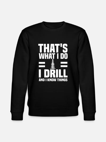 Oilfield workers - Stanley/Stella CHANGER Unisex Organic Sweatshirt - black
