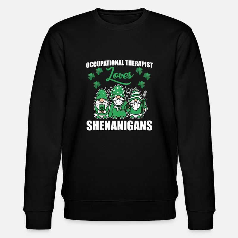 Costume de la Saint-Patrick ergothérapeute - Sweat bio CHANGER Stanley/Stella Unisexe - noir