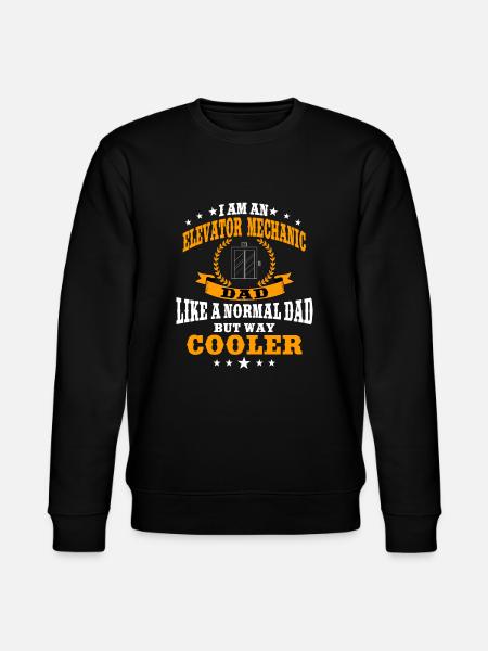 Elevator fitter dad - Stanley/Stella CHANGER Unisex Organic Sweatshirt - black