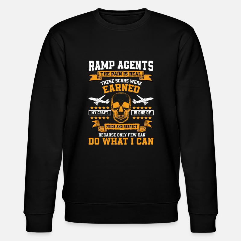 Ramp Agents - Stanley/Stella Unisex Bio-Sweatshirt CHANGER  - Schwarz