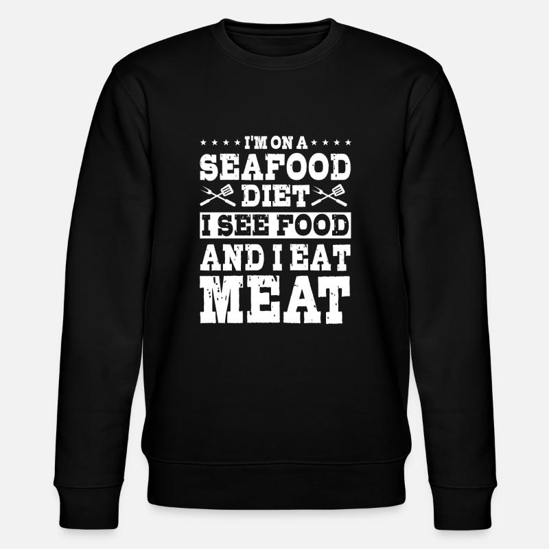 Fleisch Diät - Stanley/Stella Unisex Bio-Sweatshirt CHANGER  - Schwarz