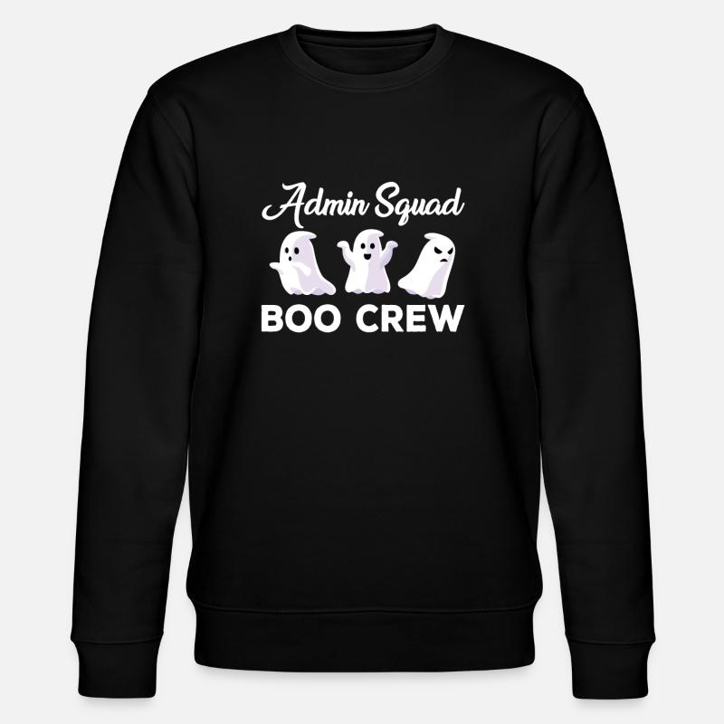 Admin Squad Boo Crew Halloween-kostüm - Stanley/Stella Unisex Bio-Sweatshirt CHANGER - Schwarz