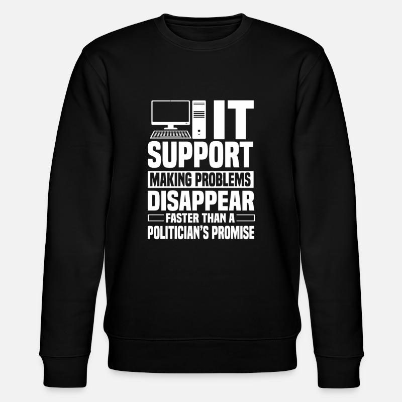 IT Support - Stanley/Stella CHANGER Unisex Organic Sweatshirt - black