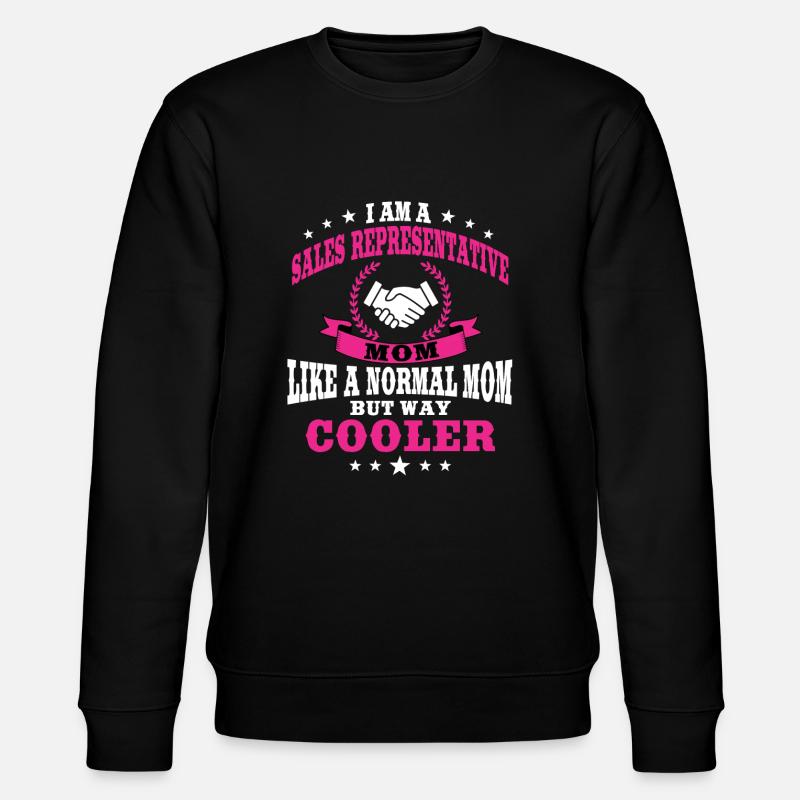 Drôle de représentante commerciale maman - Sweat bio CHANGER Stanley/Stella Unisexe - noir