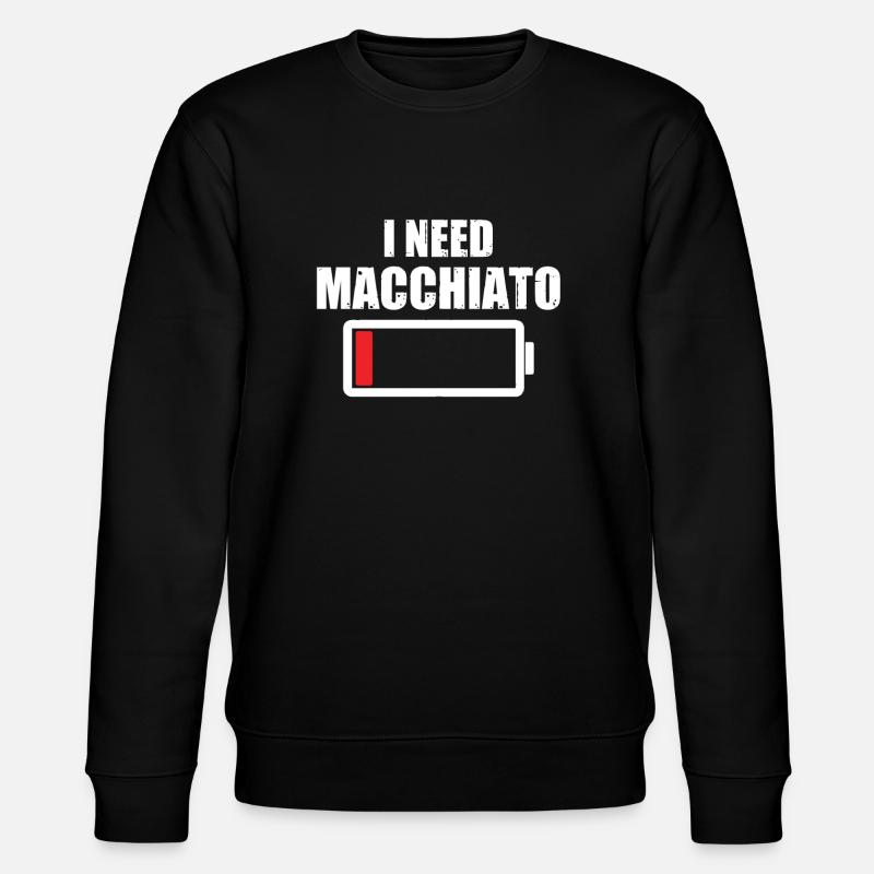 Macchiato - Stanley/Stella Unisex Bio-Sweatshirt CHANGER  - Schwarz