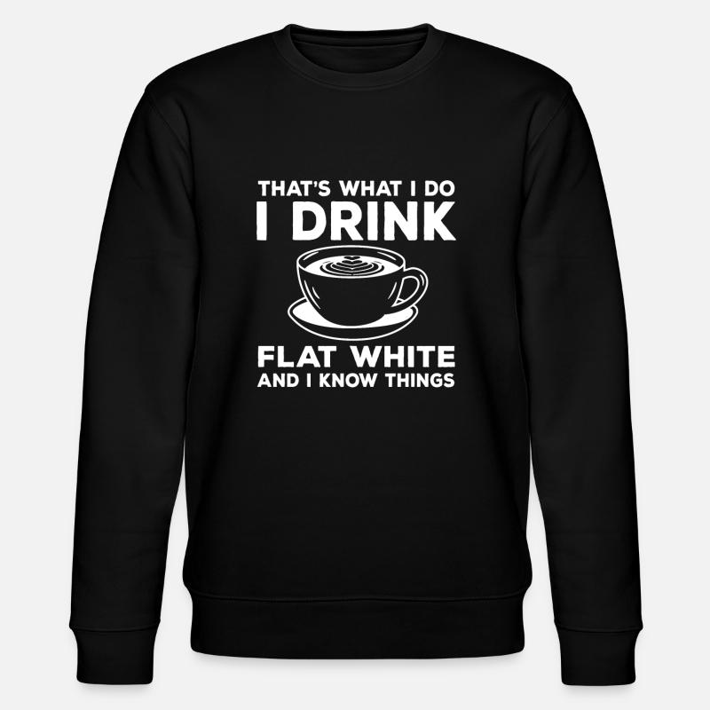 Cadeau de café blanc plat - Sweat bio CHANGER Stanley/Stella Unisexe - noir