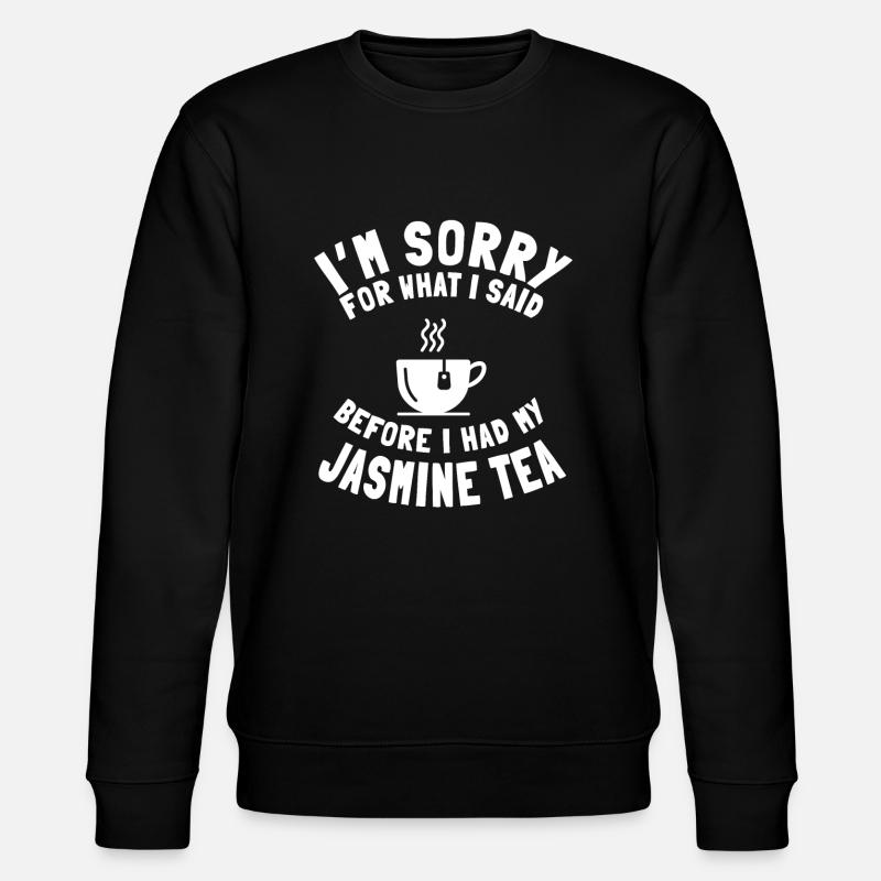 Jasmine tea drinker - Stanley/Stella CHANGER Unisex Organic Sweatshirt - black