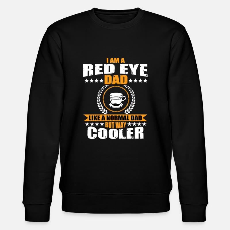 Red Eye Coffee Daddy - Stanley/Stella CHANGER Unisex Organic Sweatshirt - black