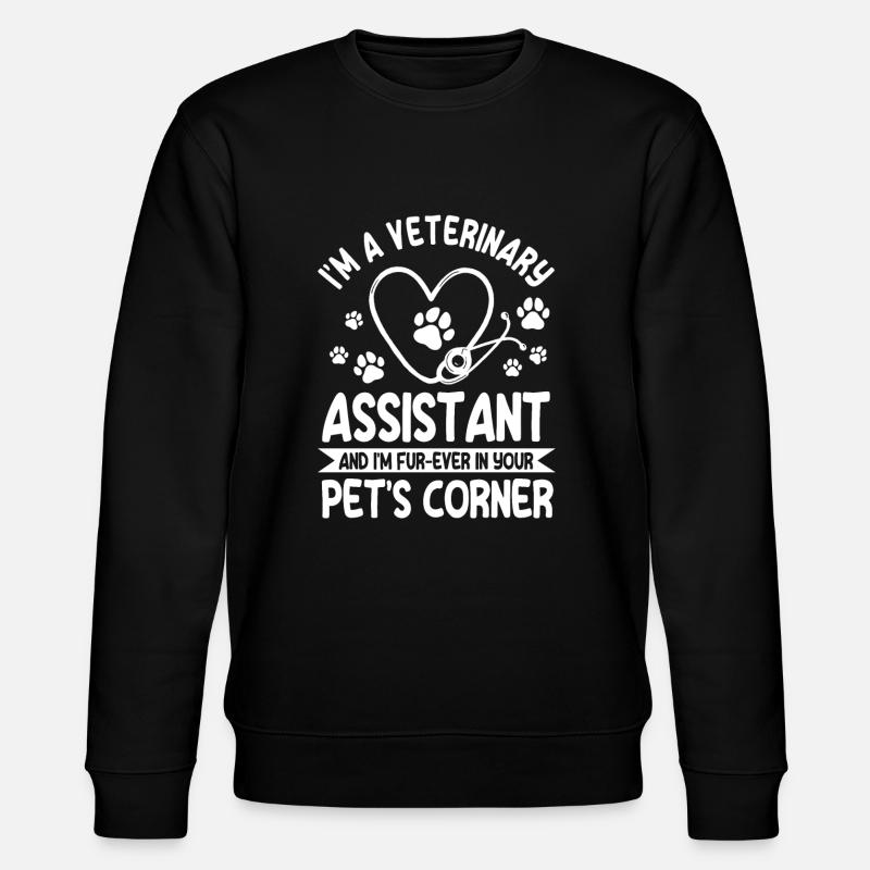 Veterinärassistentin - Stanley/Stella Unisex Bio-Sweatshirt CHANGER  - Schwarz