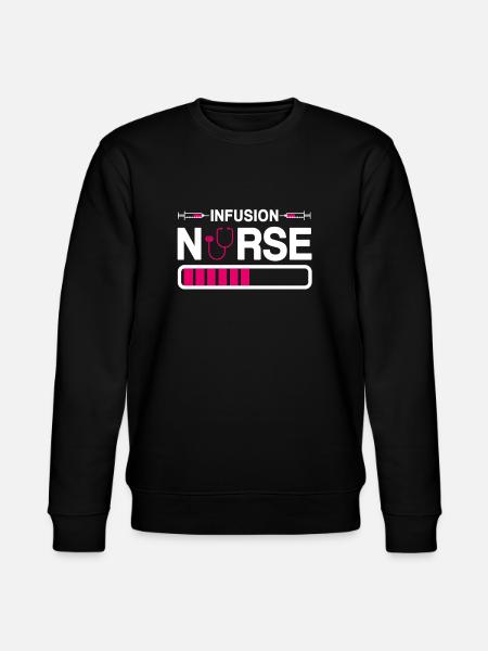 Funny Infusion Nurse Gift - Stanley/Stella CHANGER Unisex Organic Sweatshirt - black