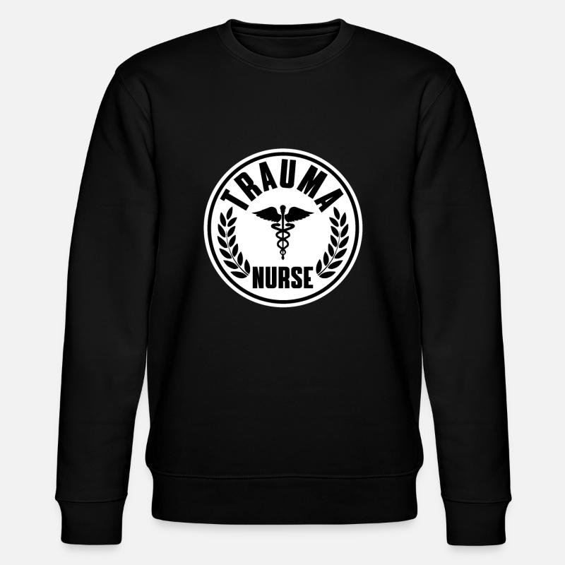 Trauma Krankenschwester Kostüm - Stanley/Stella Unisex Bio-Sweatshirt CHANGER  - Schwarz