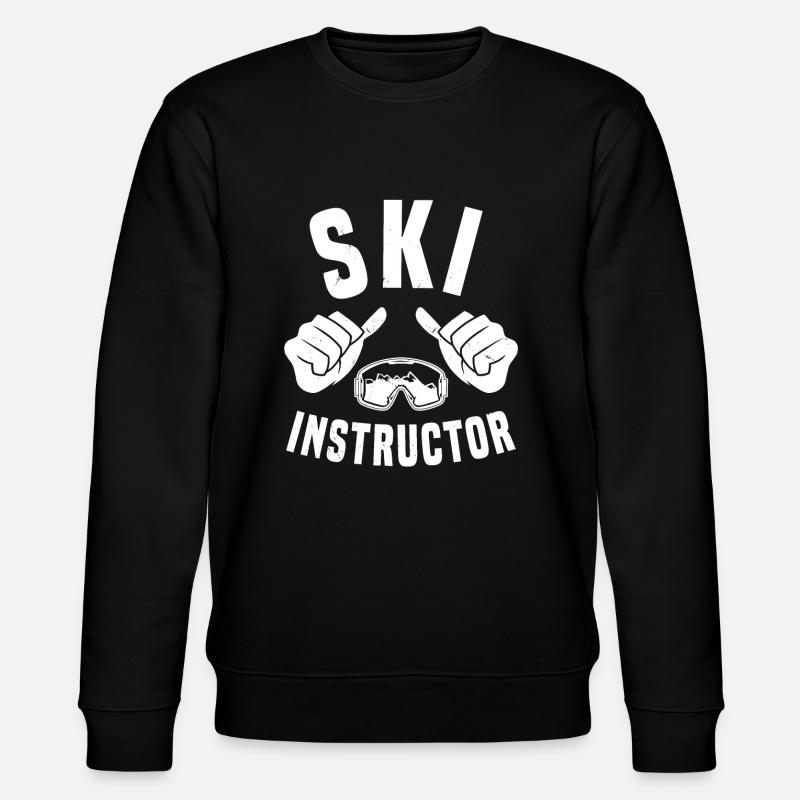 Skilehrer Skibriller Skiunterricht - Stanley/Stella Unisex Bio-Sweatshirt CHANGER  - Schwarz