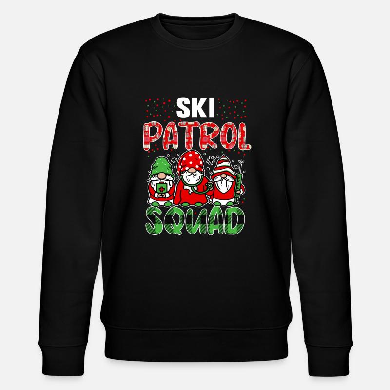 Ski-Und Pistenretter - Stanley/Stella Unisex Bio-Sweatshirt CHANGER  - Schwarz