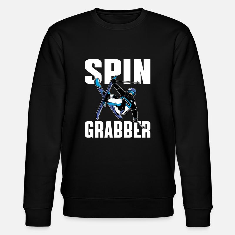 Spin Grabber Freestyle Skiing - Stanley/Stella CHANGER Unisex Organic Sweatshirt - black