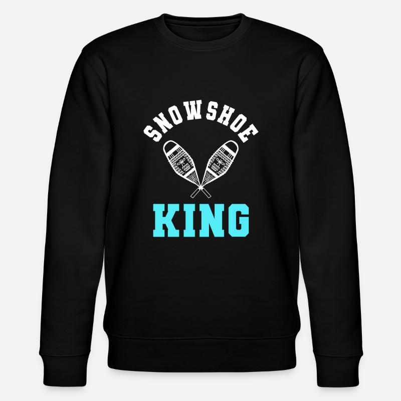 Schneeschuhkönig Schneeschuhwandern - Stanley/Stella Unisex Bio-Sweatshirt CHANGER  - Schwarz