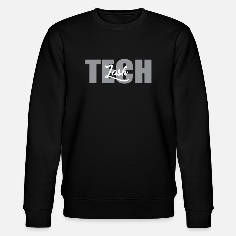 Eyelash technician lettering - Stanley/Stella CHANGER Unisex Organic Sweatshirt - black