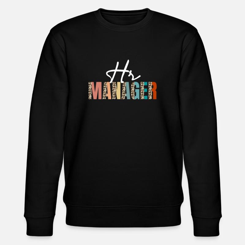 HR-Manager Leopard Pattern Human Resources - Stanley/Stella Unisex Bio-Sweatshirt CHANGER - Schwarz