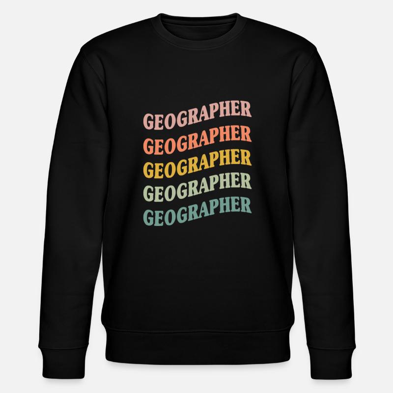 Geograph - Stanley/Stella Unisex Bio-Sweatshirt CHANGER  - Schwarz