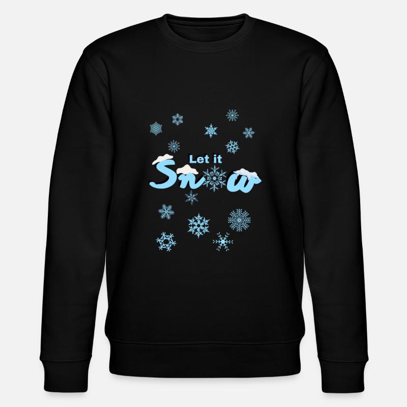 Let it snow - Stanley/Stella Unisex Bio-Sweatshirt CHANGER  - Schwarz