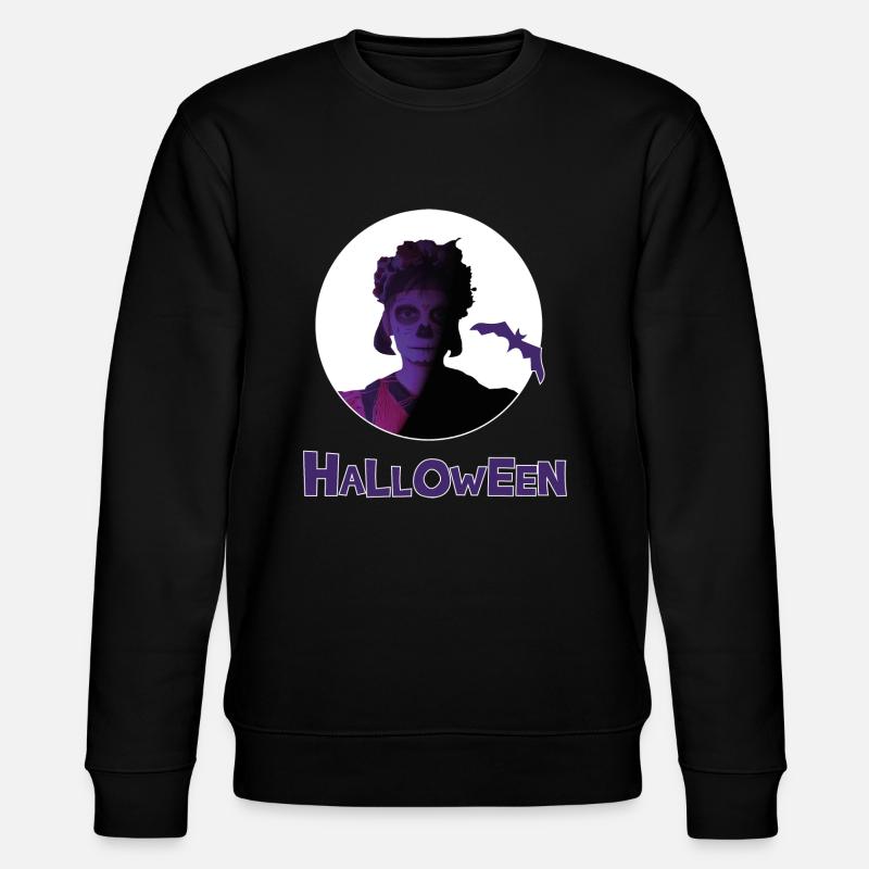 Mexikanisches Halloween Mädchen - Stanley/Stella Unisex Bio-Sweatshirt CHANGER  - Schwarz
