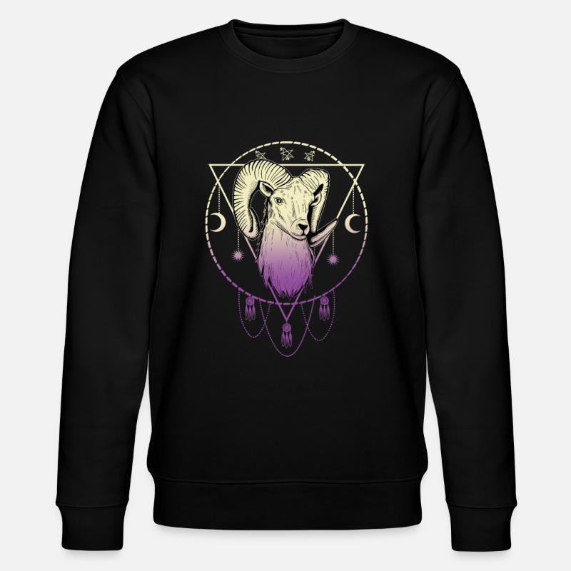 Widder Astrologie Spirituell - Stanley/Stella Unisex Bio-Sweatshirt CHANGER - Schwarz