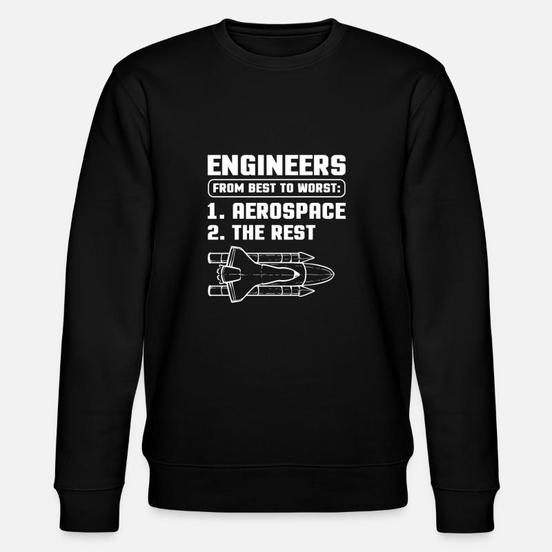 Aerospace Engineer - Stanley/Stella CHANGER Unisex Organic Sweatshirt - black