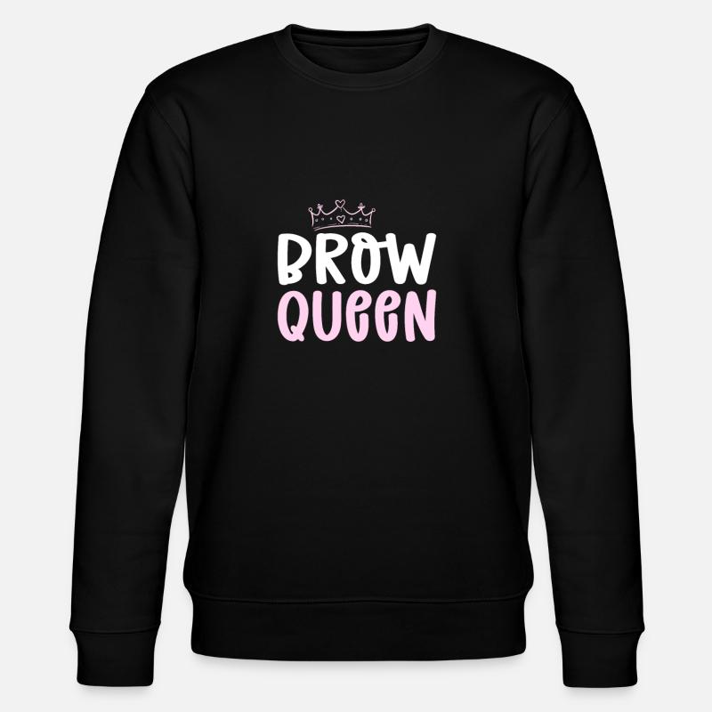 Brow queen. Microblading Eyebrow - Stanley/Stella CHANGER Unisex Organic Sweatshirt - black