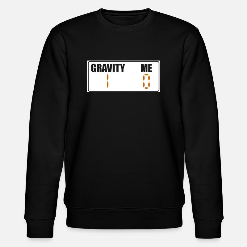 Gebrochener Arm Spruch - Fraktur Gipsarm - Stanley/Stella Unisex Bio-Sweatshirt CHANGER  - Schwarz