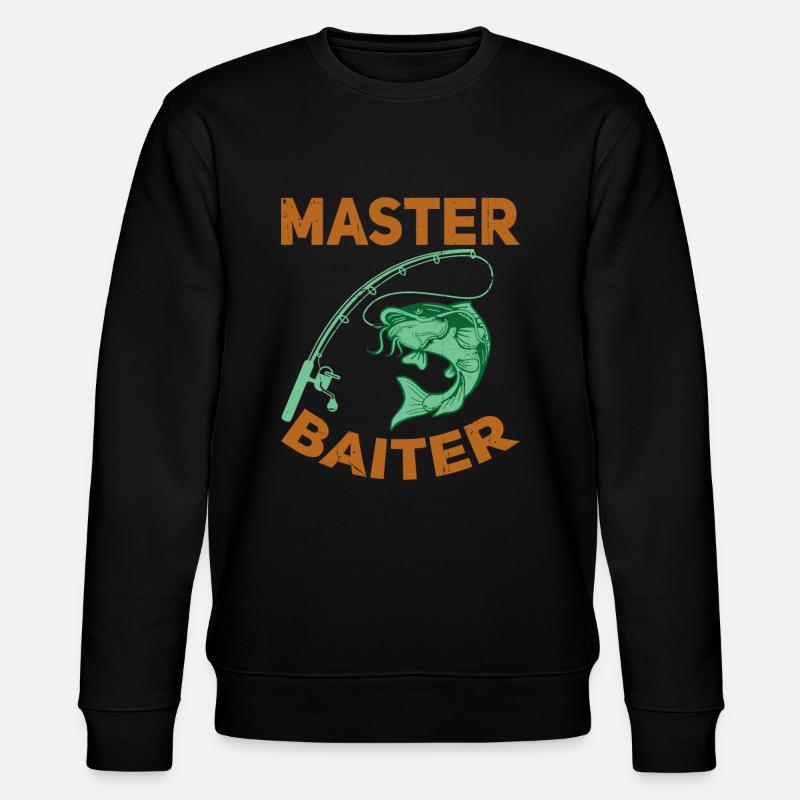 Master Baiter - Wels Catfish Hunter - Stanley/Stella Unisex Bio-Sweatshirt CHANGER  - Schwarz