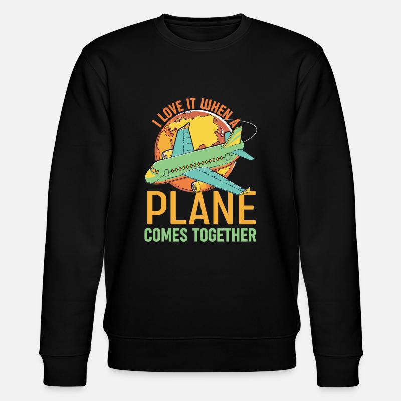 Pilote Flugzeug Aircraft - Sweat bio CHANGER Stanley/Stella Unisexe - noir