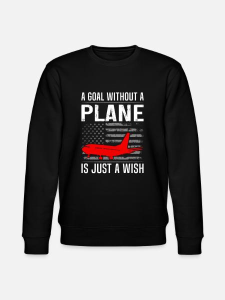 Zitat eines Airline-Piloten - Stanley/Stella Unisex Bio-Sweatshirt CHANGER - Schwarz