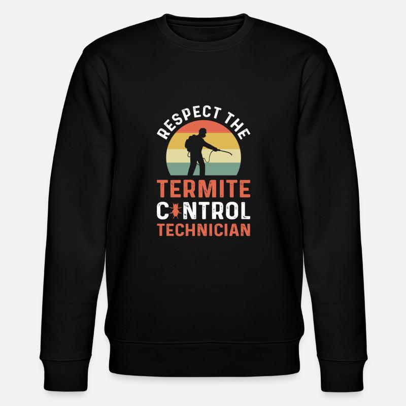 Respektieren Sie Den Termitenbekämpfer. - Stanley/Stella Unisex Bio-Sweatshirt CHANGER  - Schwarz