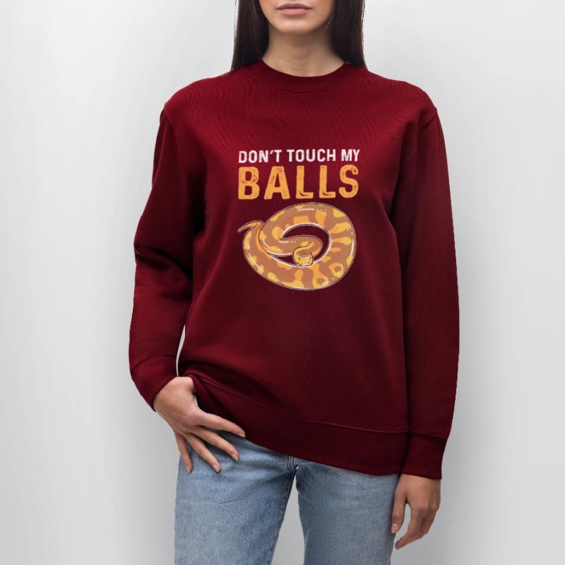 Berühren Sie Nicht Meine Eier. Königliche Python Stanley/Stella Unisex Bio-Sweatshirt CHANGER 