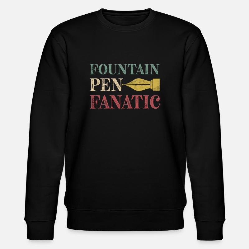 Füllfederhalter Füller Tinte Spruch Schönschrift - Stanley/Stella Unisex Bio-Sweatshirt CHANGER  - Schwarz