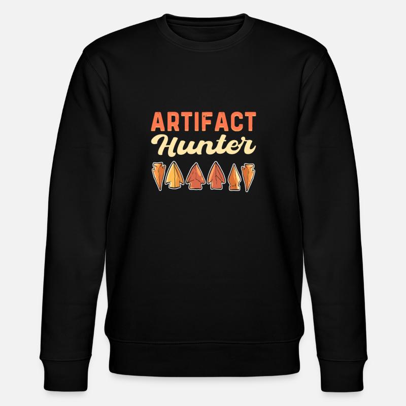 Artifact hunter. Arrowhead Hunting - Stanley/Stella CHANGER Unisex Organic Sweatshirt - black