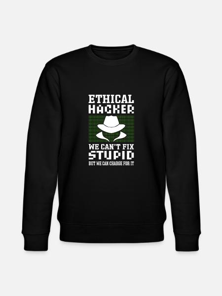 Ethischer Hacker. White Hat Hacker. - Stanley/Stella Unisex Bio-Sweatshirt CHANGER - Schwarz