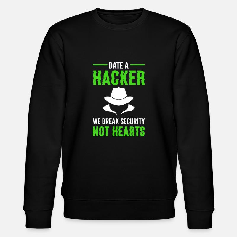 White Hat Hacker. Cyber-krieger. - Stanley/Stella Unisex Bio-Sweatshirt CHANGER  - Schwarz