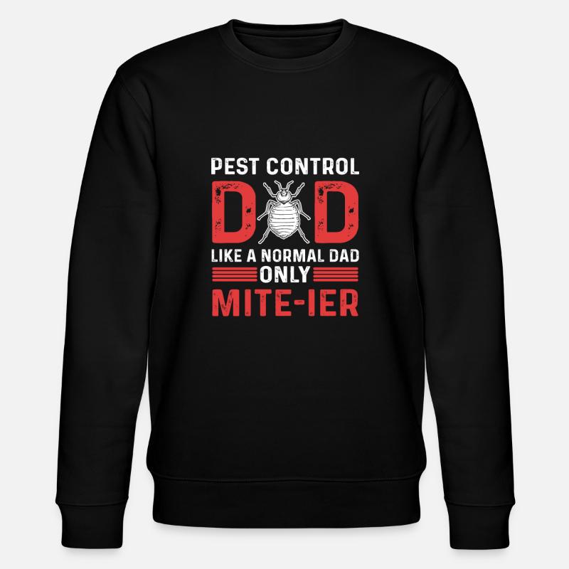 Schädlingsbekämpfung Papa. Exterminator Dad. - Stanley/Stella Unisex Bio-Sweatshirt CHANGER  - Schwarz