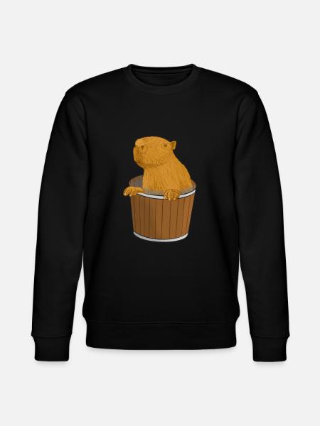 Capybara Eimer - Stanley/Stella Unisex Bio-Sweatshirt CHANGER - Schwarz