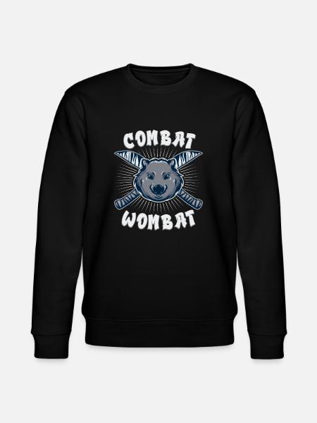 Funny Australian Wombat Saying - Stanley/Stella CHANGER Unisex Organic Sweatshirt - black