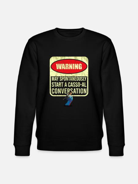 Retro Cassowary Bird Vintage Cassowaries - Stanley/Stella CHANGER Unisex Organic Sweatshirt - black