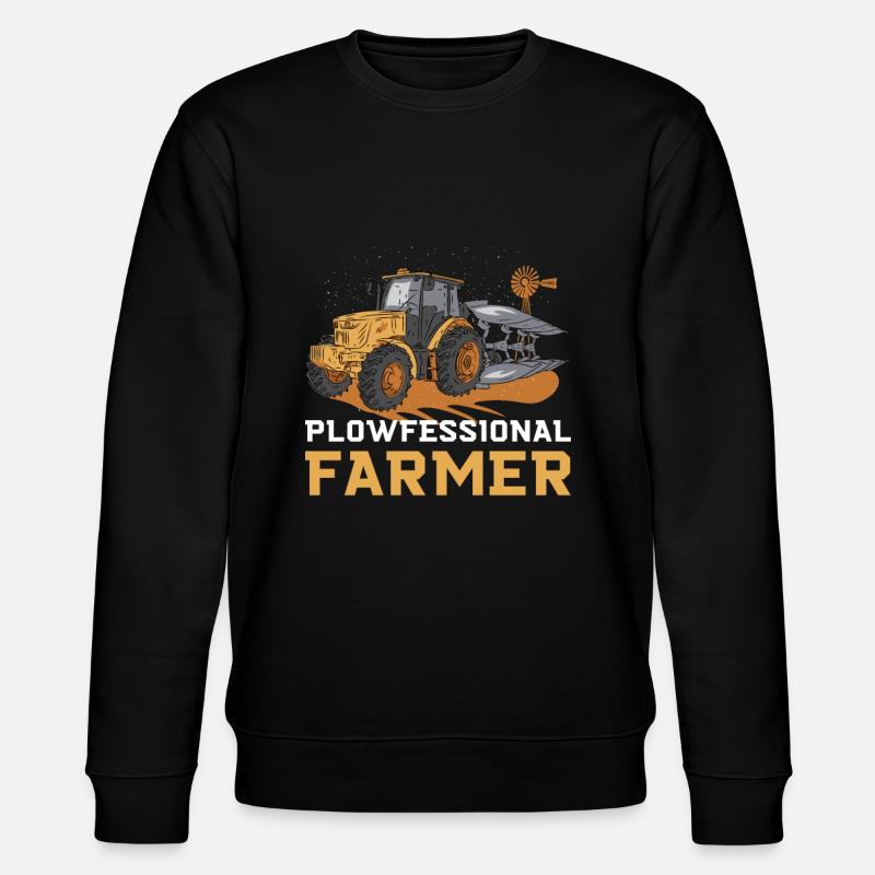 Plowfessional Farmer - Stanley/Stella CHANGER Unisex Organic Sweatshirt - black