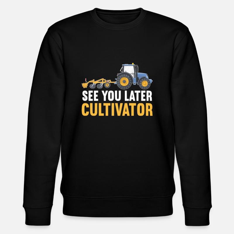 Bis später Kultivator - Stanley/Stella Unisex Bio-Sweatshirt CHANGER  - Schwarz